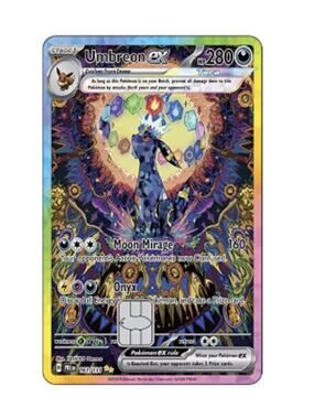 New Ex Eevee Moon Mirage Matte Credit Card Skin/Sticker, Space for Small Chip